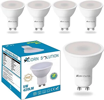 GU10 LED Energy Saving Light Bulb 5W 6500K Spotlight Lightbulb High Power LampA+ • £4.22