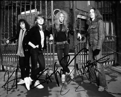 REPRINT - METALLICA Cliff Burton James - Lars Band Signed 8 X 10 Photo Poster RP • $6.99