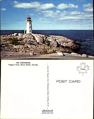 Peggy's Cove Lighthouse Nova Scotia Canada Vintage Postcard • £2.38