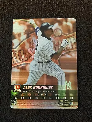 2004 MLB Showdown 54 Alex Rodriguez Pennant Run All Star Game Foil NY Yankees • $15