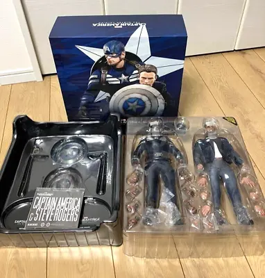 Hot Toys MMS243 1/6 Captain America Stealth Suit Ver & Steve Rogers Set Japan • $275.80