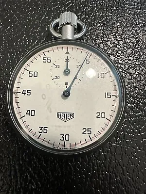 Vintage Rare Swiss Tag Heuer Stopwatch Level 7 Jewel “working” • $180