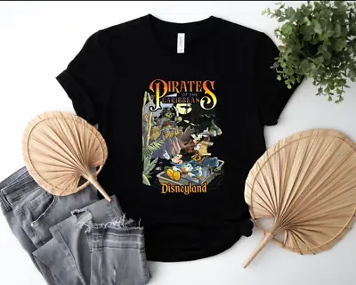 Pirates Of The Caribbean Disneyland Shirt Mickey And Friends Shirt 2D T-SHIRT • $15.18