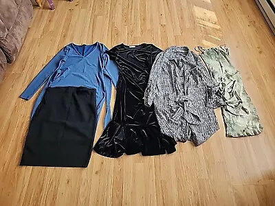 Lot Of 4 Maternity Dresses & 1 Black Skirt Sz M Of Various Brands And Styles  • $25