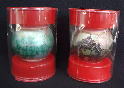 Christmas Ornaments By Corning Mount Vernon Yule Log And The Christmas Coach • $10