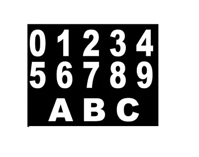 £1.39 • Buy Big Wheelie Bin Door House Numbers Self Adhesive 2  3  6  Vinyl Stickers