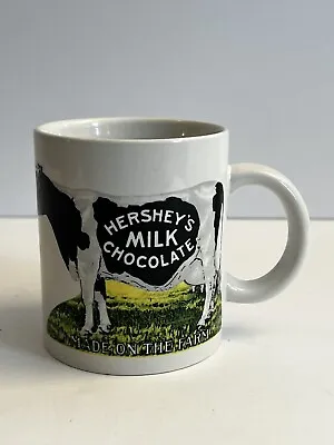 Vintage Hershey’s Milk Chocolate Cow Mug Cup Nostalgia 1999 Made On The Farm • $17.99