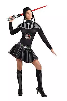 Darth Vader Dress Costume W Socks & Beanie Womens Official Star Wars Rubies • $67.46