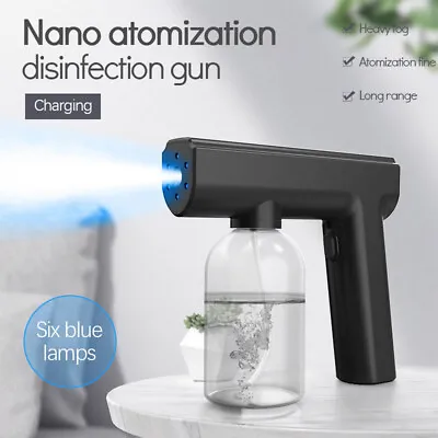 300ML Disinfectant Mist Gun Rechargeable Nano Atomizer Electric Sprayer Fogger • $20.29