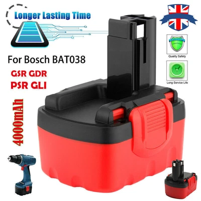 £12.69 • Buy 4000mAh For Bosch 14.4V Battery BAT038 BAT040 BAT140 2607335533 PSR GSR PSR1440