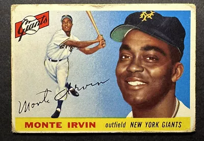 1955 Topps #100 Monte Irvin HOF New York Giants • $14.99