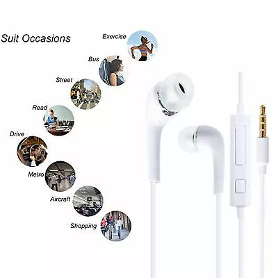 Headset Earphones Handsfree Compatible For Galaxy Note N7000 Note 2 • £4.35