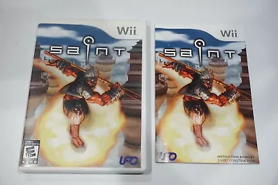 Saint Nintendo Wii 2009 Video Game By UFO Interactive TESTED COMPLETE W/ MANUAL • $13.99