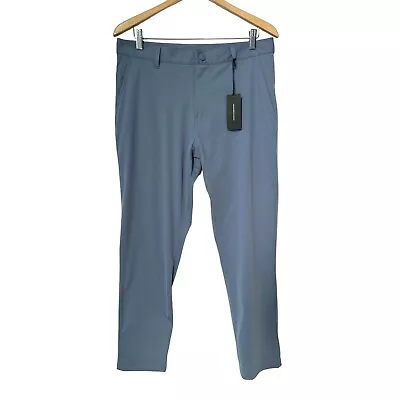 Rhone Pants Mens 5 Pocket Commuter Slim Stretch Performance Slate Blue 40x30 • $59.99