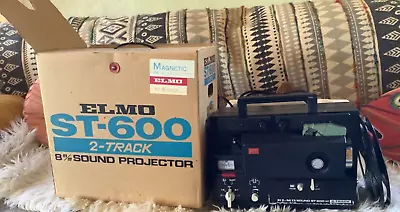 Elmo Sound ST-600 M 2-Track Super 8 MOVIE W/Sound! PROJECTOR Nos New Never Used • $199.99