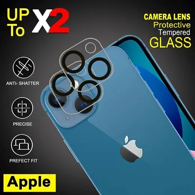$4.90 • Buy 2X Back Camera Lens Tempered Glass Protector For IPhone 14 13 12 11 Pro Max Mini