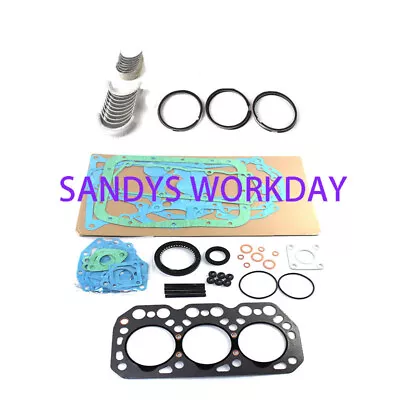 K3D K3D-31AL Overhaul Kit Fit Mitsubishi Engine Aichi SN130 SH150 Tractor Loader • $285