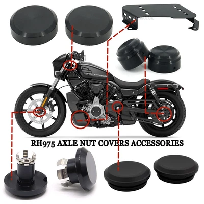 $23.74 • Buy Wheel Axle Nut Covers Accessories For Harley Nightster 975 RH975 SPECIAL 2022 23