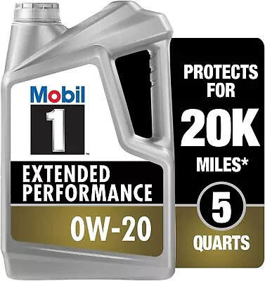 Mobil 1 Extended Performance Full Synthetic Motor Oil SAE 0W-20 • $39.97