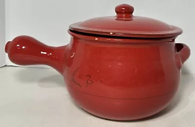 Vintage Mamma Ro Italy Earthenware Stoneware Sauce Pot With Lid 8” Diameter • $49.99