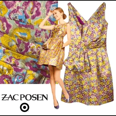 Zac Posen Brocade Womens Juniors Cocktail Dress Sz 3 • $22