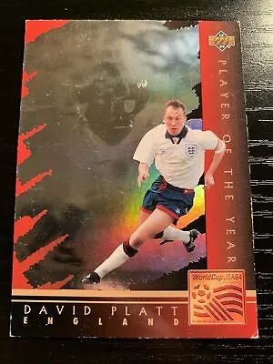 £1 • Buy DAVID PLATT ENGLAND World Cup USA 94 Player Of The Year Upper Deck  Card