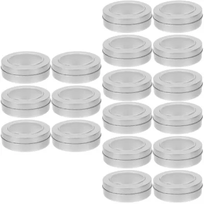  18 Pcs Tinplate Cans Mini Containers Cereal Spices Travel Decorate With Cover • £27.79