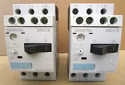 Siemens Sirius 3R 3RV1011-0KA10 IEC 60947 VDE0660 50/60Hz Lot Of 2 Pcs 47393HM • $60