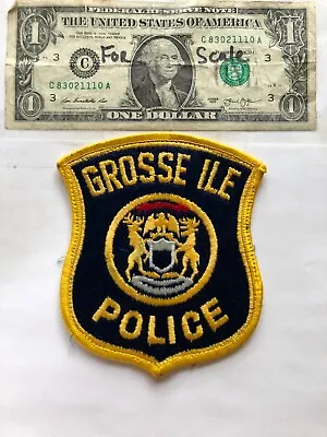 Grosseile Michigan Police Patch Un-sewn Great Condition   • $10.75