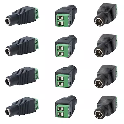 Female DC Power Adapter 5.5mm X 2.1mm Video Balun Connector For CCTV Camera LOT • $3.95