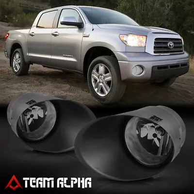 Fits 2007-2013 Toyota Tundra/Sequoia[Smoke]Fog Light Lamp W/Switch+Harness+Bezel • $49.29