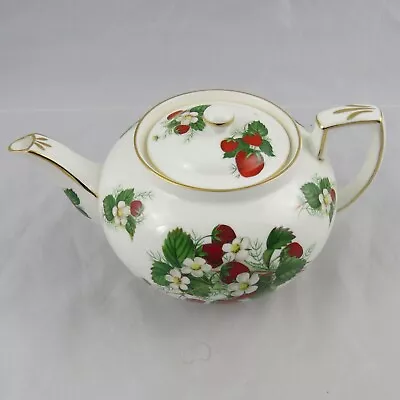 Vintage Hammersley Strawberry Ripe Tea Pot England • $74.95