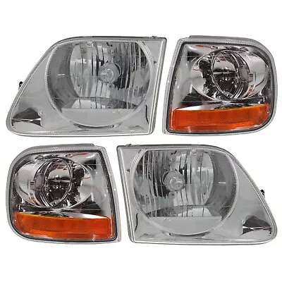 Headlight Driving Head Light Headlamp  Driver & Passenger Side For F150 Truck • $66.98
