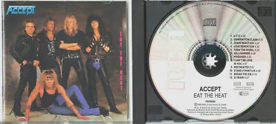 ACCEPT Eat The Heat 1989 WEST GERMANY CD TOP! Rare RCA 1press U.D.O. Heavy Metal • £5.97