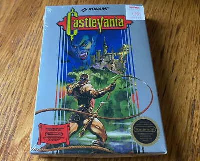 Hangtab Castlevania Complete In Box 5-screw Seal Nintendo Nes Game Factory MINT • $9999