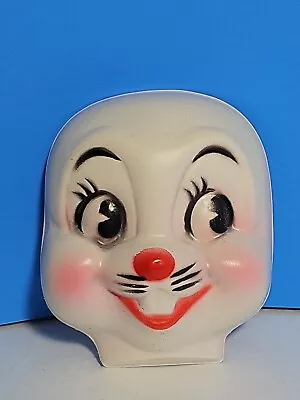 Vintage Celluloid Bunny Rabbit Mask Face Craft Doll Making Vintage 2.75  High • £7.55