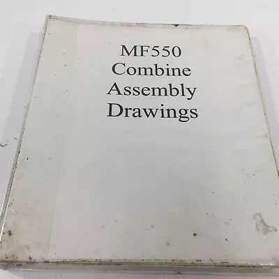 Genuine Massey Ferguson MF550 Combine Assembly Drawings 651417M94 Dealer 1984 • $199.99