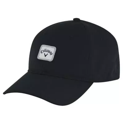 GOLF CAP - Callaway Mens 82 Label Cap S To M Stretch Fit Size Black Golf CAP  • $35