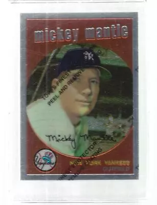 Mickey Mantle 1996 Topps Finest Reprints Card #9 1959 Topps In Snap Tight • $14.95