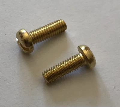 £1.62 • Buy Brass Screws Washers Nuts M4 Slotted Pan Head Machine Screws Bolts Brass M4