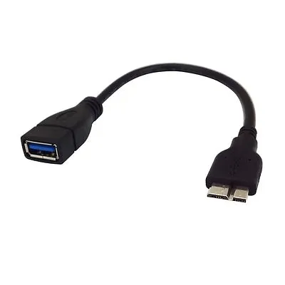Micro USB 3.0 OTG Cable Adapter For Samsung Galaxy S5 Note 3 Note Pro 12.2 Black • $8.39