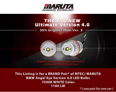 MTEC / Maruta V4 LED Angel Eye Bulbs For BMW E63 E64 645 650 M6 2004-2007 • $134