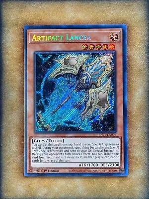 Yugioh Artifact Lancea RA01-EN006 Secret Rare 1st Ed NM • $1.34