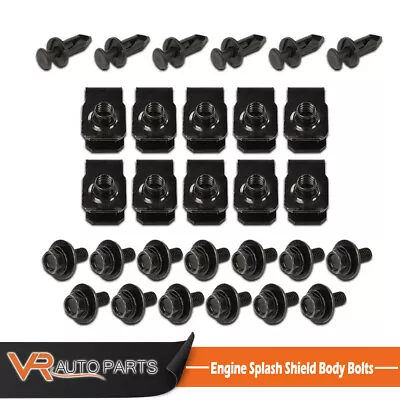 $9.80 • Buy 29Pcs Engine Splash Shield Body Bolts Screws Fender Bumper Clip Rivets Kits