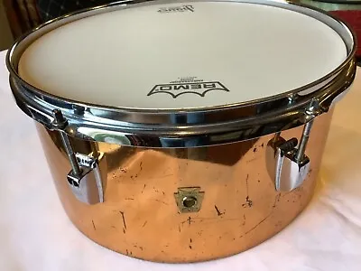 One VINTAGE Ludwig 13 Inch COPPER TIMBALES Keystone Badge • $49