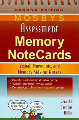 Mosby's Assessment Memory NoteCards: Visual Mnemonic And Memory Aids For Nurse • $7.88