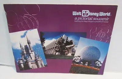 Walt Disney World Magic Kingdom Epcot Center 1983 Pictorial Souvenir Guide Book • $11.99