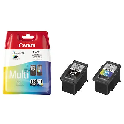 Canon PG540 Black & CL541 Colour Ink Cartridges For PIXMA MG3250 MG4150 MG4250 • £40.95