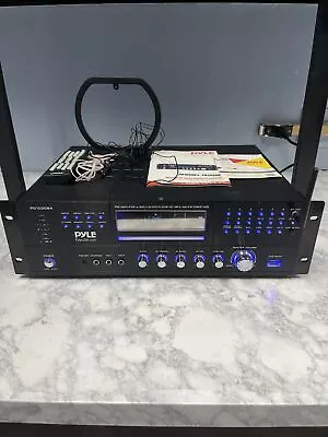 PYLE PD1000BA 1000 Watt 4-Channel Preamplifier Stereo Sound System BLACK. WORKS! • $69.99