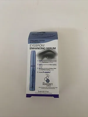 RapidBrow Eyebrow Enhancing Serum - 3mL (0.1 Oz) - Exp: 10/2026 - New In Box • $13.99